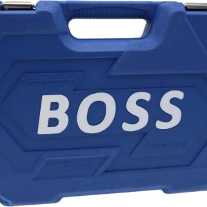طقم مفاتيح ربط ومقابس (حب) متكامل 94 قطعة - ماركة (BOSS) - سلسلة التميز الهندسي - الصورة 4