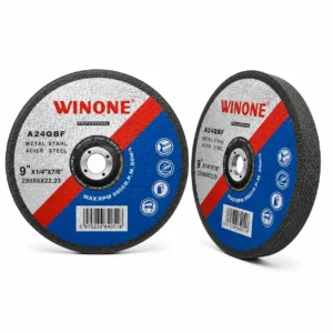 حجر حف وجلخ للحديد والمعادن – ماركة WINONE (9 إنش | 230 × 6 × 22.23 مم | سرعة قصوى 6600 دورة/دقيقة)