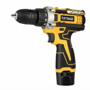 مثقب مطرقي لاسلكي بفحمات (Cordless Hammer Drill) - ماركة TATNAD (36 فولط | 1.5 أمبير | 10 مم)
