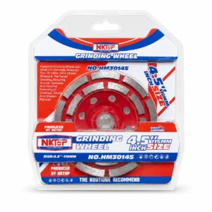 حجر جلخ ألماسي للخرسانة والحجر – ماركة NKTOP موديل HM30145 (4.5 إنش | 115 مم | Diamond Grinding Wheel)